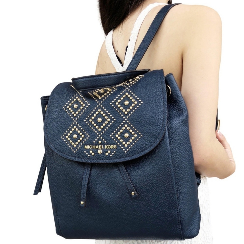 Michael kors southwestern studded leather backpack purse - Picture 12 of 13